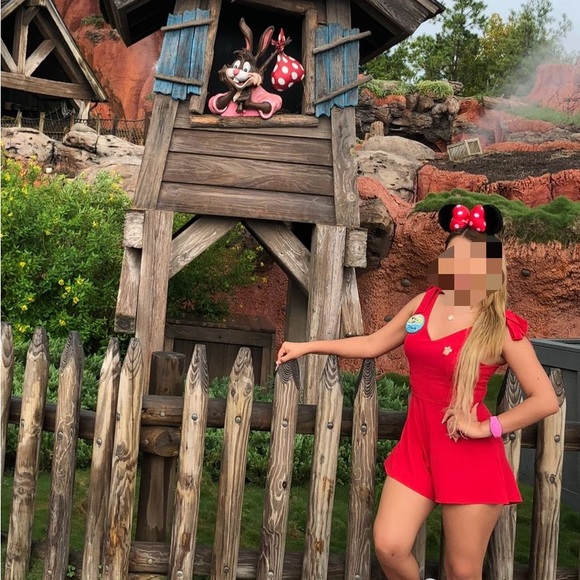 Red Minnie Mouse Ears Headband - Picture 1 of 3